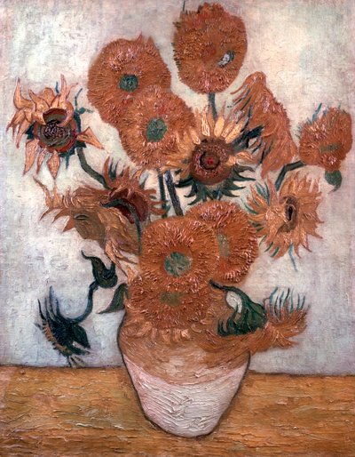 ひまわり、1889年。 作： Vincent van Gogh