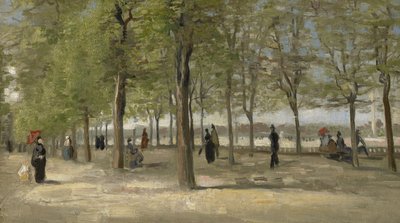 リュクサンブール公園のテラス 作： Vincent van Gogh