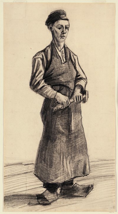 鍛冶屋の少年、1882年 作： Vincent van Gogh