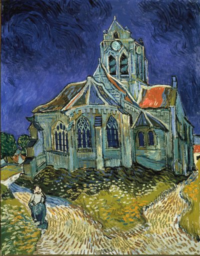 オーヴェールの教会 作： Vincent van Gogh