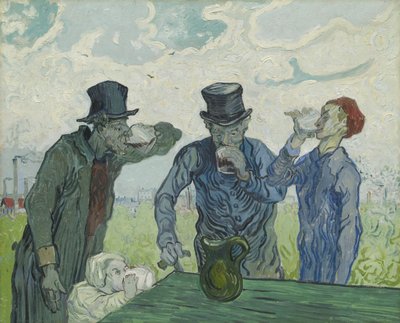 酒飲み、1890 作： Vincent van Gogh