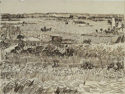 エミールバーナードのためのプロヴァンスの収穫、1888 作： Vincent van Gogh