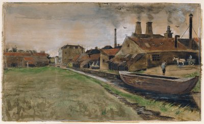 ハーグの鉄工所、1882 作： Vincent van Gogh