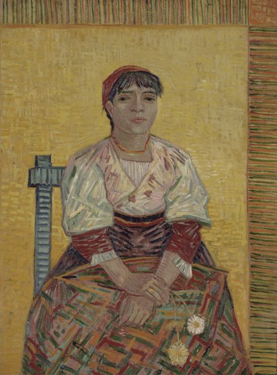イタリアの女性、1887 作： Vincent van Gogh