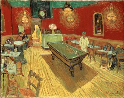 ナイトカフェ 作： Vincent van Gogh