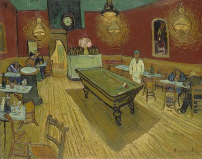 夜のカフェ 作： Vincent van Gogh