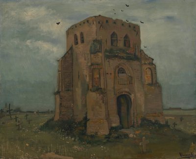 ヌエネンの旧教会塔（農民の教会堂） 作： Vincent van Gogh