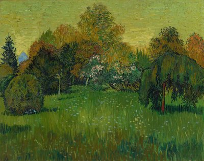 詩人の庭、1888年。 作： Vincent van Gogh