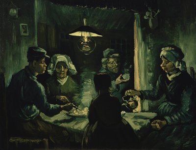 ジャガイモを食べる人 作： Vincent van Gogh