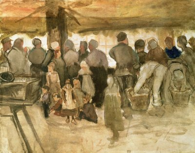 ジャガイモ市場、1882 作： Vincent van Gogh