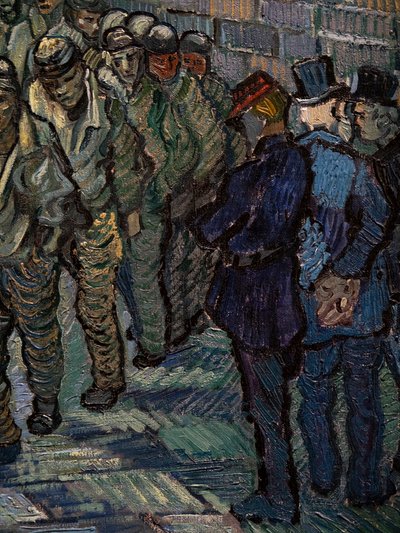 刑務所の中庭（詳細） 作： Vincent van Gogh