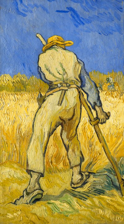 死神;ハーベスター、1889 作： Vincent van Gogh