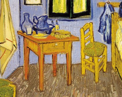 アルルのフィンセント・ファン・ゴッホの部屋（詳細） 1889年（油彩・キャンバス 作： Vincent van Gogh