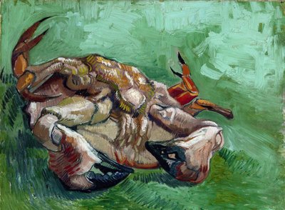 「仰向けに寝そべるカニ」ヴィンセント・ヴァン・ゴッホ作（1853-1890） 1889年 淡色 38x46.5 cm ヴァン・ゴッホ美術館、アムステルダム 作： Vincent van Gogh