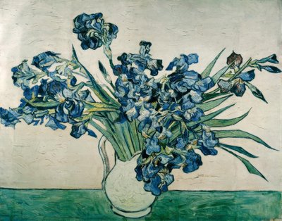 アイリスと花瓶 作： Vincent van Gogh