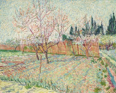 ヒノキの果樹園 作： Vincent van Gogh
