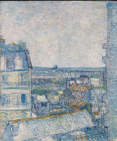 画家の窓からの眺め、ラピック通り、画家の部屋からの眺め、ルピック通り、1887 作： Vincent van Gogh