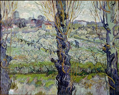 アルルの眺め。フィンセント・ファン・ゴッホ（1853-1890）の絵画 作： Vincent van Gogh