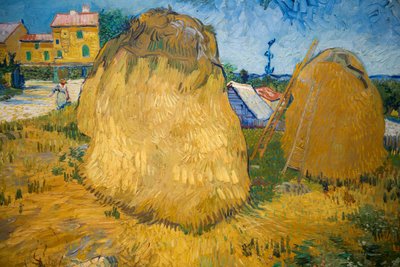 プロヴァンスの小麦スタック 作： Vincent van Gogh