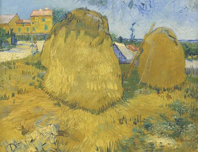 プロヴァンスの小麦の山、1888年頃（キャンバスに油彩） 作： Vincent van Gogh