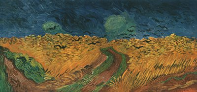 カラスのいる麦畑、1890年7月、1947年7月。 作： Vincent van Gogh