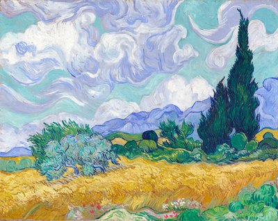 檜のある麦畑 作： Vincent van Gogh
