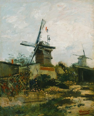モンマルトルの風車 作： Vincent van Gogh