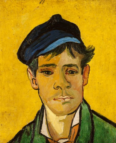 帽子をかぶった若い男、1888 作： Vincent van Gogh