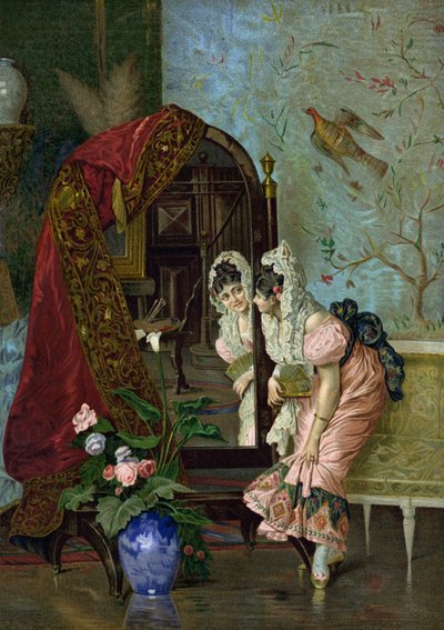 コケティッシュ（クロモリト 作： Vincente Gonzalez Palmaroli