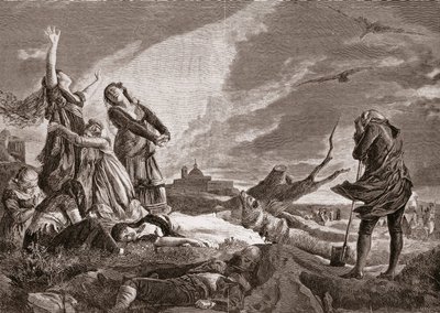 スペイン独立戦争（1808-1814）。5月3日、マドリードのLa Moncloaでの葬儀 作： Vincente Gonzalez Palmaroli