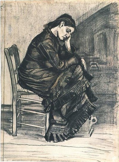 女性の喪F935ヴィンセントファンゴッホ 作： Vincent van Gogh