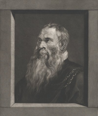 髭を生やした老人の肖像、1787年頃～1851年頃 作： Vincenz Georg Kininger