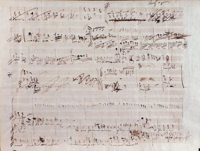 海賊、ヴィンチェンツォ・ベッリーニのオペラの楽譜ページ 作： Vincenzo Bellini
