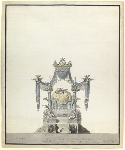 皇后両陛下のためのカタファルケ1729-1796、1796 作： Vincenzo Brenna