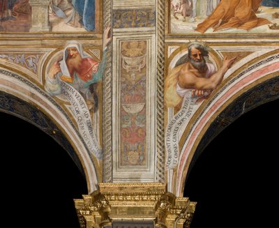 中央身廊、プルーム 第4、第5カンパタ ノルド、ヴィンチェンツォ カンピ 1573年、預言者のいる胸像 作： Vincenzo Campi