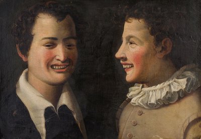 Due giovani che ridono 笑う二人の少年、16世紀後半。 作： Vincenzo Campi