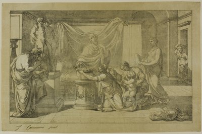 ラレスへの供物 作： Vincenzo Camuccini