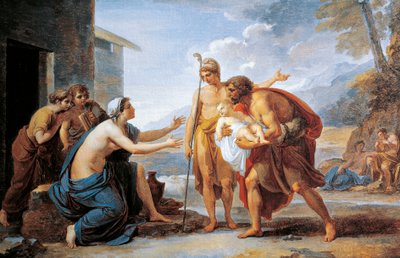 ヴィンセント・カミュチーニ（1771-1844）の「パリとヘクバ」。 作： Vincenzo Camuccini