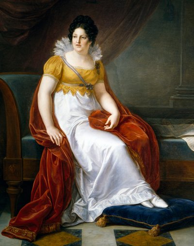 スペインのマリア・ルイサ、ルッカ公爵夫人の肖像（サン・イルデフォンソ 作： Vincenzo Camuccini