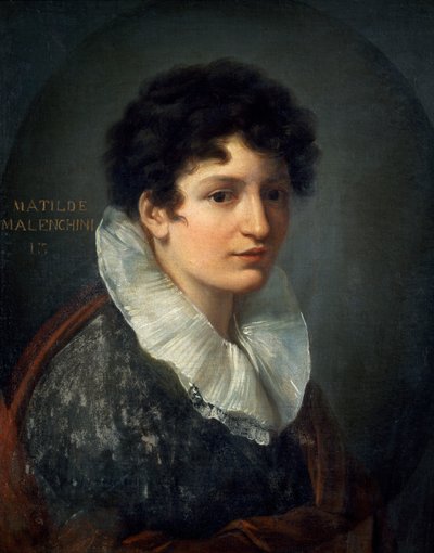 ヴィンチェンツォ・カムッチーニ（1771-1844）作「マティルデ・マゼンチーニの肖像」、油彩・キャンバス、61x49cm、1815年頃 作： Vincenzo Camuccini