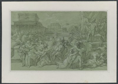 サビネスの強姦c。 1820年。 作： Vincenzo Camuccini