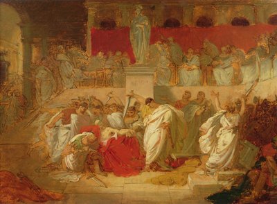 シーザーの死 作： Vincenzo Camuccini