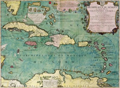 メキシコ群島の地図 作： Vincenzo Maria Coronelli