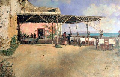 ポジッリポのタベルナ、1886 作： Vincenzo Migliaro
