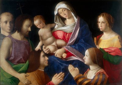 子供と聖人とマドンナ 作： Vincenzo di Biagio Catena