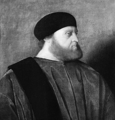 ベネチアンセネターの肖像1525。 作： Vincenzo di Biagio Catena