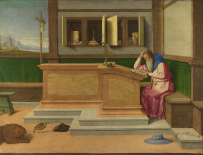 彼の書斎における聖ジェロームc。 1510 作： Vincenzo di Biagio Catena