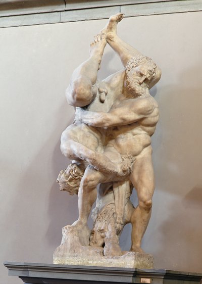 ヘラクレスとディオメーデス、c.1560（大理石） 作： Vincenzo di Raffaello de