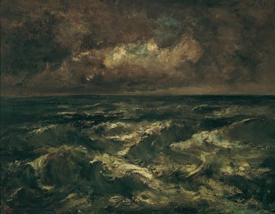 嵐の海 (Rolling Seas) 作： Virgilio Narcisso Díaz de la Peña
