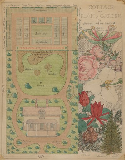 コテージの平面図、c。 1936年。 作： Virginia Richards